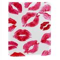 OWNTA Red Pink Women Lips Print Pattern Book Accessories: PU Leather Protective Cover with Polyester Inner Cloth - Suitable for Different Occasions - 6.3x8.7 Inches