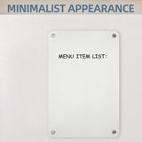 Magnetic Dry Erase Board Clear Acrylic Dry Erase Board Dry Erase Board Reminder Board