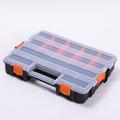 Hanzidakd Tool Bag Double Sided Portable Plastic Hardware Tools Accessories Box Electronic Components Sorting Box Parts Box Storage Box