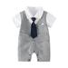 Baby Boy Gentleman White Shirt Vest Bowtie Tuxedo Onesie Jumpsuit Overall Romper Baby Boy 6 9 Months Baby Boy Clothes 18 24 Months Pajamas Baby Boy Rompers 6 9 Months Summer