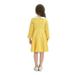 B91xZ Girls Elegant Dresses Spring Summer Print Ruffle Long Sleeve Dress (Yellow 9-10 Years)