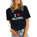 T Shirts Women Volleyball Shirts Volleyball Team Tee Tops Volleyball Graphic Casual Short Sleeve Shirts Women Solid Tee Active Top Pack Women Women Short Sleeve Shirts Womens Compression Cold Gear