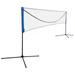 Portable Large 17FT Volleyball Tennis Net 4 Positions Adjustable Height Poles Badminton Net Set for Outdoor Sports with Carry Bag and Stand for Badminton Tennis Kids Volleyball Pickleball