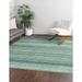 Rugs.com Gemstone Collection Rug â€“ 9 8 Square Green Medium Rug Perfect For Living Rooms Kitchens Entryways