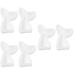 6 pcs DIY Crystal Epoxy Mold Mirror Fish Tail Epoxy Mold DIY Fish Tail Mold Jewelry Accessories Epoxy Mold Creative Fish Tail Silicone Mould Size Large White