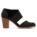 TOMS Women's Black Milan Closed Toe Heels Shoes, Size 6