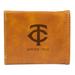 Brown Minnesota Twins Laser-Engraved Trifold Wallet