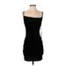 Crystal Sky Casual Dress - Bodycon: Black Print Dresses - New - Women's Size Small