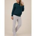 Flared Trousers for Maternity, Saul by ENVIE DE FRAISE marl white