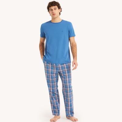 Nautica Men's Plaid Pajama Pant Set Star Sapphire,...