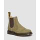 Dr. Martens Men's 2976 Tumbled Nubuck Leather Chelsea Boots in Green, Size: 8