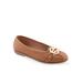 Wide Width Women's Big Bet Casual Flat by Aerosoles in Tan (Size 6 1/2 W)