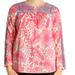 J. Crew Tops | J. Crew Floral Embroidered Bohemian Top Size 6 | Color: Blue/Pink | Size: 6