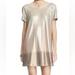 Free People Dresses | Free People Dress- Sequin With Scoop Back | Color: Cream/Tan | Size: Xs