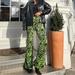 Zara Pants & Jumpsuits | Nwot Zara Green/Blue Printed Velvet Spilt Flare Pants | Color: Blue/Green | Size: Xs