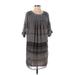One.September Casual Dress - Shift: Gray Dresses - Women's Size Small