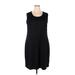 Avenue Casual Dress - Sheath: Black Print Dresses - Women's Size 18 Plus