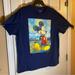 Disney Shirts | Disney Mickey Mouse Mens Xl T-Shirt Graphic Tee Art Paint Adult Summer Casual | Color: Blue | Size: Xl