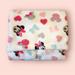 Disney Bedding | Disney Minnie Mouse Plush Pink, White, And Aqua Baby Blanket, 30 X 40 Inch | Color: Pink/White | Size: 30” X 40”