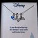 Disney Jewelry | Disney Silver Plated Cinderella Necklace With Glass Slipper And Coach | Color: Blue/Silver | Size: Os