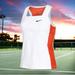 Nike Tops | Nwt Nike Court Slam Women's Tennis Tank Size Small White/Orange | Color: Orange/White | Size: S