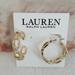 Ralph Lauren Jewelry | New Ralph Lauren Pave Hoop Earrings | Color: Gold | Size: .90"