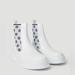 Gucci Shoes | Gucci Platform Gg Supreme Jersey Leather Chelsea Boots White Nwb | Color: Black/White | Size: 7