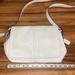 Coach Bags | Coach Leather Fold Over Flap Shoulder Bag Purse F10204 Convertible Crossbody | Color: White | Size: Os