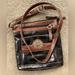 Giani Bernini Bags | Nwot Giani Bernini Reptile Embossed Leather Black & Brown Crossbody! | Color: Black/Brown | Size: Os