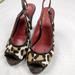 Coach Shoes | Coach Pony Hair Leopard Print Heels | Color: Black/Brown | Size: 7.5