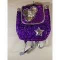 Disney Accessories | New Disney Authentic Kids Backpack Tinker Bell Quilted Metallic | Color: Purple/Silver | Size: One Size