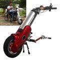 400W Wheelchair Pull Device, Handcycle Front Drive Accessories,12Inch Electric Wheelchair Conversion Kit, 36V 15 Ah Battery, Cruising Range: 35km, 3 Speed, Handicapped Trolley Modification,RedB