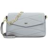 DKNY Eve Umhängetasche Leder 25 cm grey melange Grau Damen