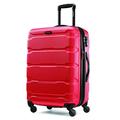 Samsonite Omni Pc Hardside Expandable Luggage, Red, Checked-Large 28-Inch, Omni Pc Hardside Expandable Luggage with Spinner Wheels