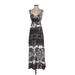 Eight Sixty Casual Dress - Maxi: Black Acid Wash Print Dresses - Women's Size X-Small