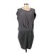 Rebecca Taylor Casual Dress - Shift Scoop Neck Short sleeves: Gray Print Dresses - Women's Size 8