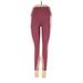 Active Life Active Pants - Mid/Reg Rise: Burgundy Activewear - Women's Size Small