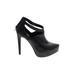 Jessica Simpson Heels: Black Solid Shoes - Women's Size 8 1/2 - Almond Toe