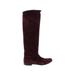 Davos Gomma Boots: Burgundy Solid Shoes - Women's Size 35 - Round Toe