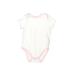 Little Me Short Sleeve Onesie: Ivory Polka Dots Bottoms - Size 9 Month