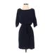 Jessica Simpson Casual Dress: Blue Print Dresses - Women's Size Small
