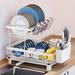 Underyr Stainless Steel Countertop Dish Rack Stainless Steel in Gray | 13 H x 17 W x 13 D in | Wayfair dishrack-912