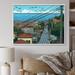 Highland Dunes Bay Area Hills Of San Francisco On Canvas Print Plastic in Blue/Brown/Green | 34 H x 44 W x 1.5 D in | Wayfair