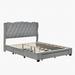Mercer41 Vaun Platform Storage Bed Upholstered/Velvet, Wood in Gray | 45.9 H x 66.1 W x 83 D in | Wayfair 02F94A40CD7F46B9BF45116E6E739A5B