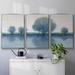 Winston Porter Afternoon Reflection II Framed On Canvas 3 Pieces Print Canvas in White | 36 H x 75 W x 2 D in | Wayfair