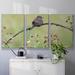 Latitude Run® Resting Sparrow - Multi Piece Framed Canvas in White | 36 H x 75 W x 2 D in | Wayfair 985BEA0D9637489A9399DA00ACD2B122