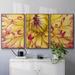 Latitude Run® Blooms II - Multi Piece Framed Canvas Metal in Pink/Yellow | 40 H x 78 W x 2 D in | Wayfair 2CCFB0BFEACC4B1EBD7F822EB8AA73A2