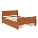 Alcott Hill® Siemona Wood Platform Bed w/ 4 Drawers & Streamlined Headboard & Footboard Wood in Brown | 35.4 H x 56.3 W in | Wayfair