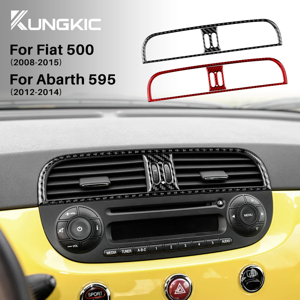 Group autocollant en fibre de carbone souple, console centrale de voiture, sortie d