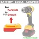 Adaptateur de batterie pour Parkside à Dewalt performance Lidl Parkside x20v foret tournevis